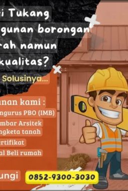 Borong Bangunan Murah di Tangerang Selatan, Mulai Rp 2 Jutaan per Meter Sudah Termasuk Material